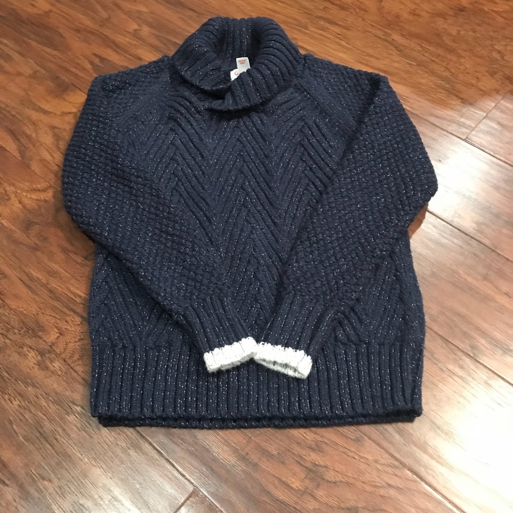 Cat and Jack blue shawl neck sweater